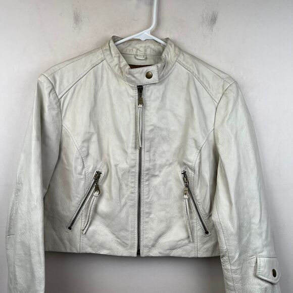 Vintage Wilsons Rock and Roll Leather Jacket "Live Free" Size L - Picture 4 of 8